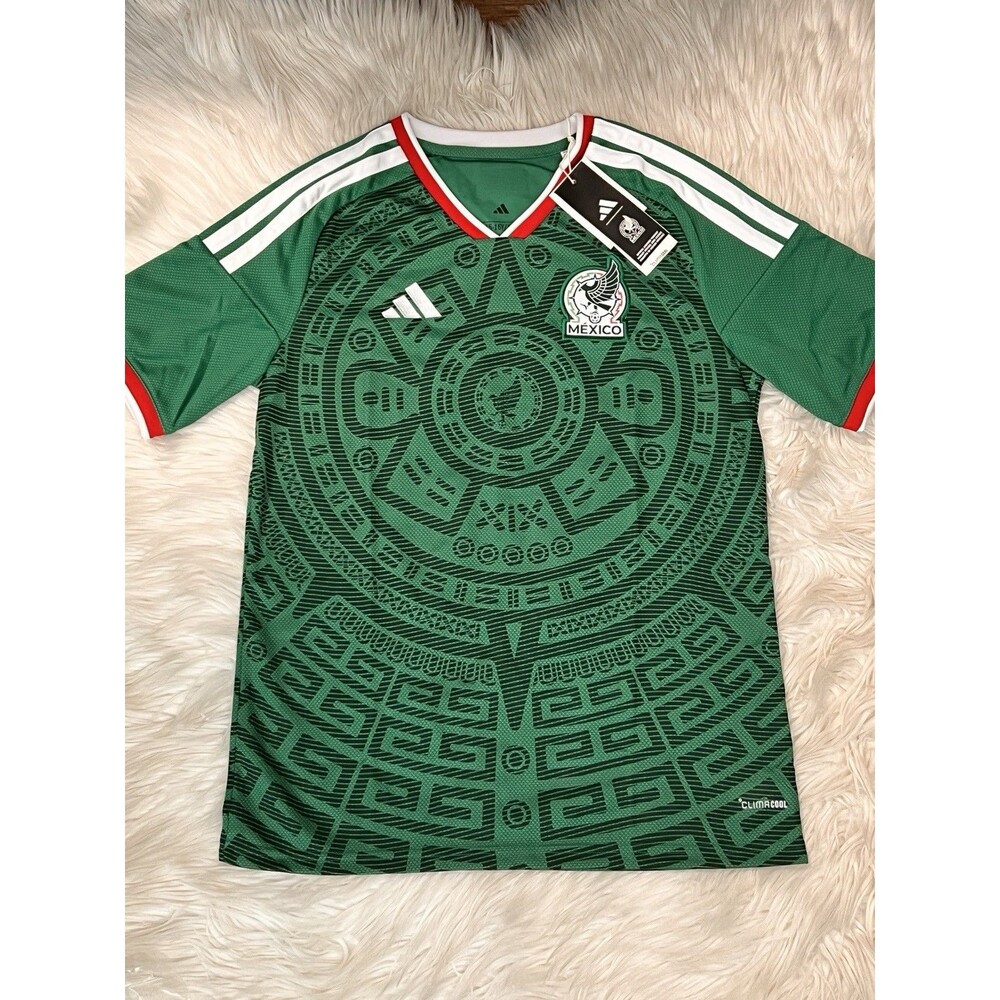 Adidas Mexico Team 2026 Home Jersey Youth Green Sports Soccar Jersey Youth XL